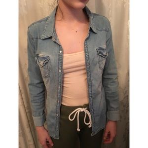 Button up denim shirt